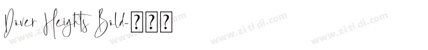 Dover Heights Bold字体转换